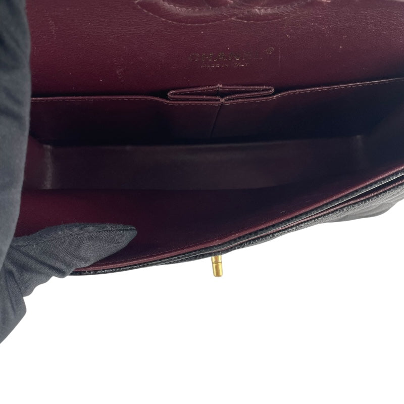 シャネル CHANEL マトラッセ25 A01112 28番台 ブラック GD金具 キャビア レディース ショルダーバッグ