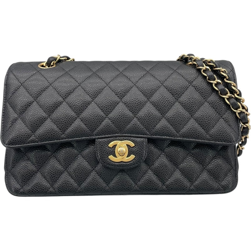 シャネル CHANEL マトラッセ25 A01112 28番台 ブラック GD金具 キャビア レディース ショルダーバッグ