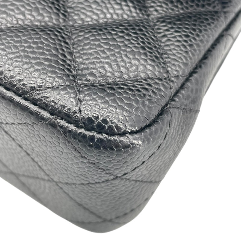 シャネル CHANEL マトラッセ25 A01112 28番台 ブラック GD金具 キャビア レディース ショルダーバッグ