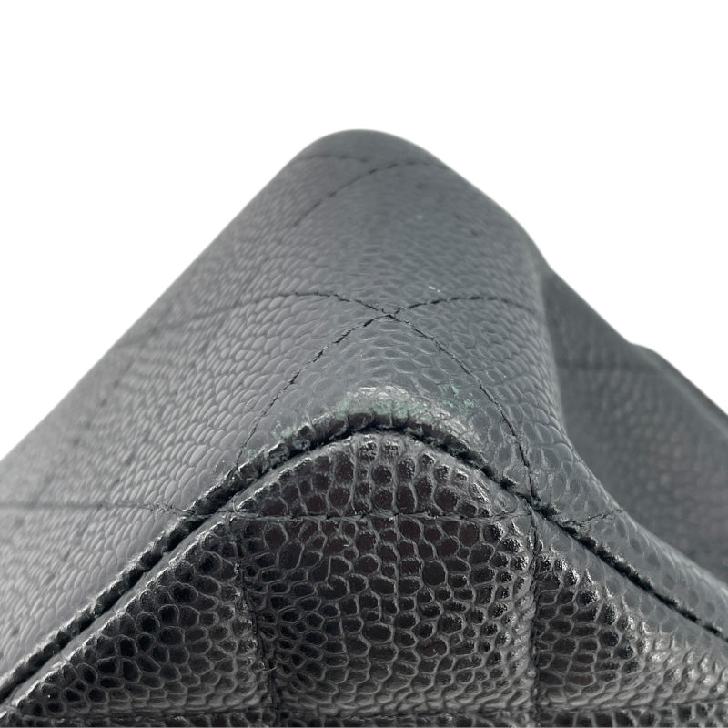 シャネル CHANEL マトラッセ25 A01112 21番台 ブラック GD金具 キャビアスキン レディース ショルダーバッグ