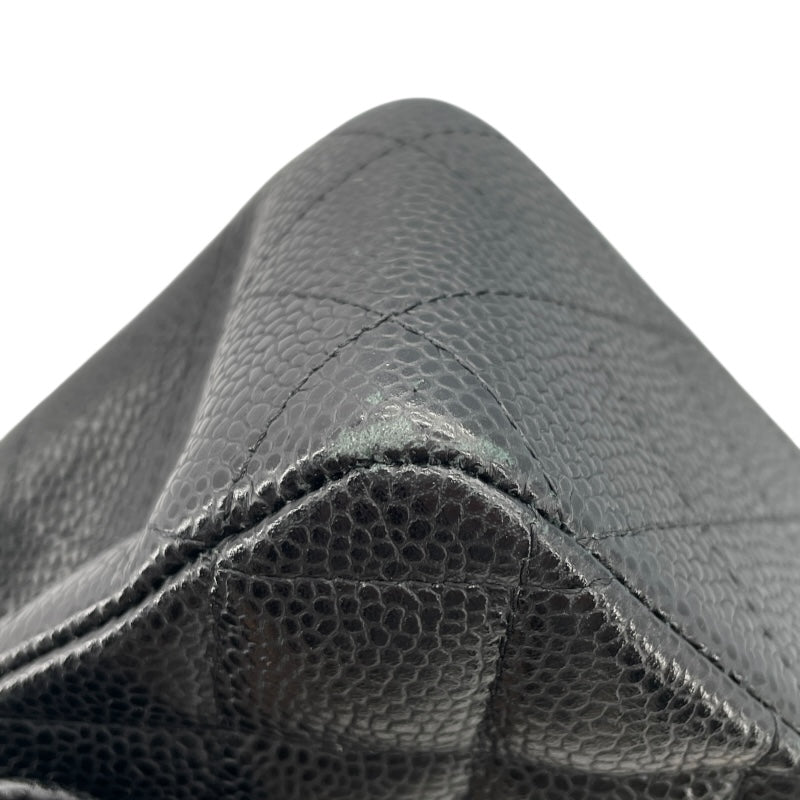 シャネル CHANEL マトラッセ25 A01112 21番台 ブラック GD金具 キャビアスキン レディース ショルダーバッグ