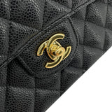 シャネル CHANEL マトラッセ25 A01112 21番台 ブラック GD金具 キャビアスキン レディース ショルダーバッグ