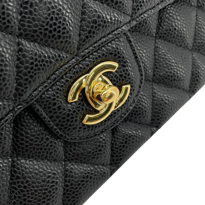 シャネル CHANEL マトラッセ25 A01112 21番台 ブラック GD金具 キャビアスキン レディース ショルダーバッグ