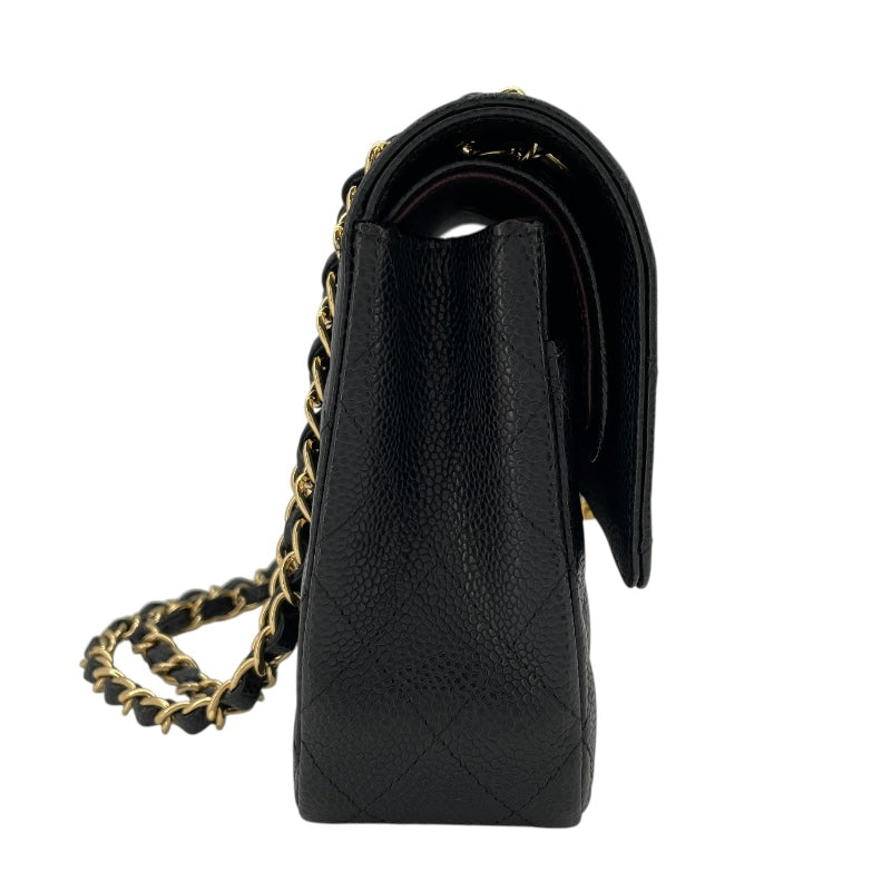 シャネル CHANEL マトラッセ25 A01112 21番台 ブラック GD金具 キャビアスキン レディース ショルダーバッグ