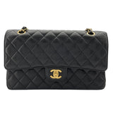 シャネル CHANEL マトラッセ25 A01112 21番台 ブラック GD金具 キャビアスキン レディース ショルダーバッグ