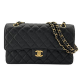 シャネル CHANEL マトラッセ25 A01112 21番台 ブラック GD金具 キャビアスキン レディース ショルダーバッグ