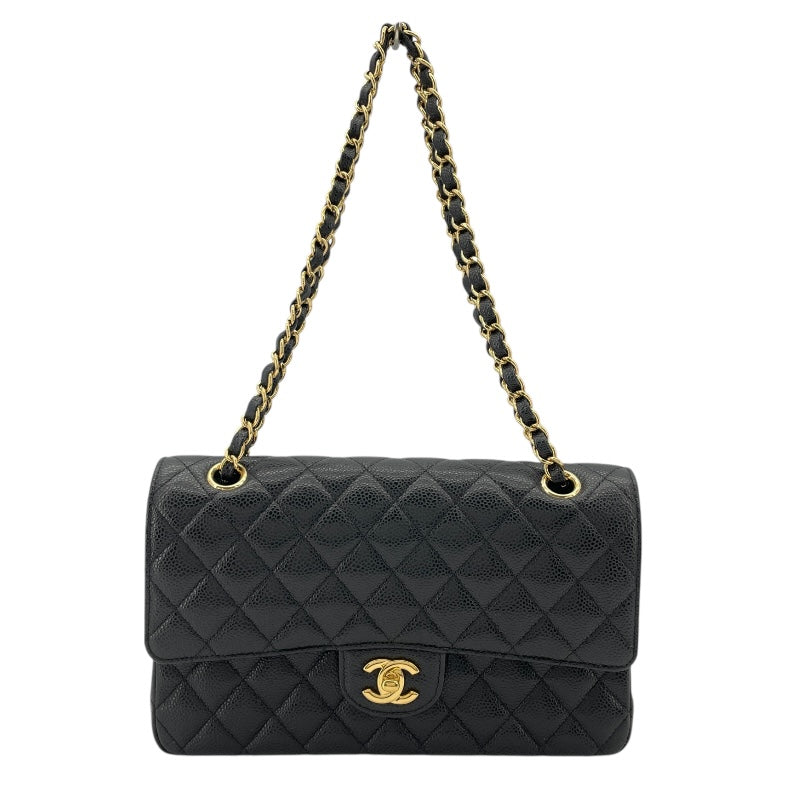 シャネル CHANEL マトラッセ25 A01112 21番台 ブラック GD金具 キャビアスキン レディース ショルダーバッグ