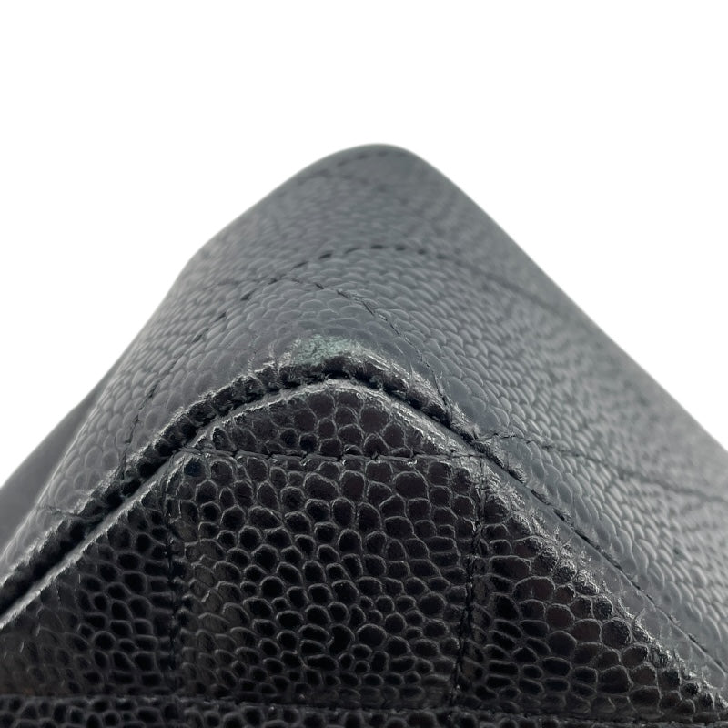 シャネル CHANEL マトラッセ25 A01112 21番台 ブラック GD金具 キャビアスキン レディース ショルダーバッグ