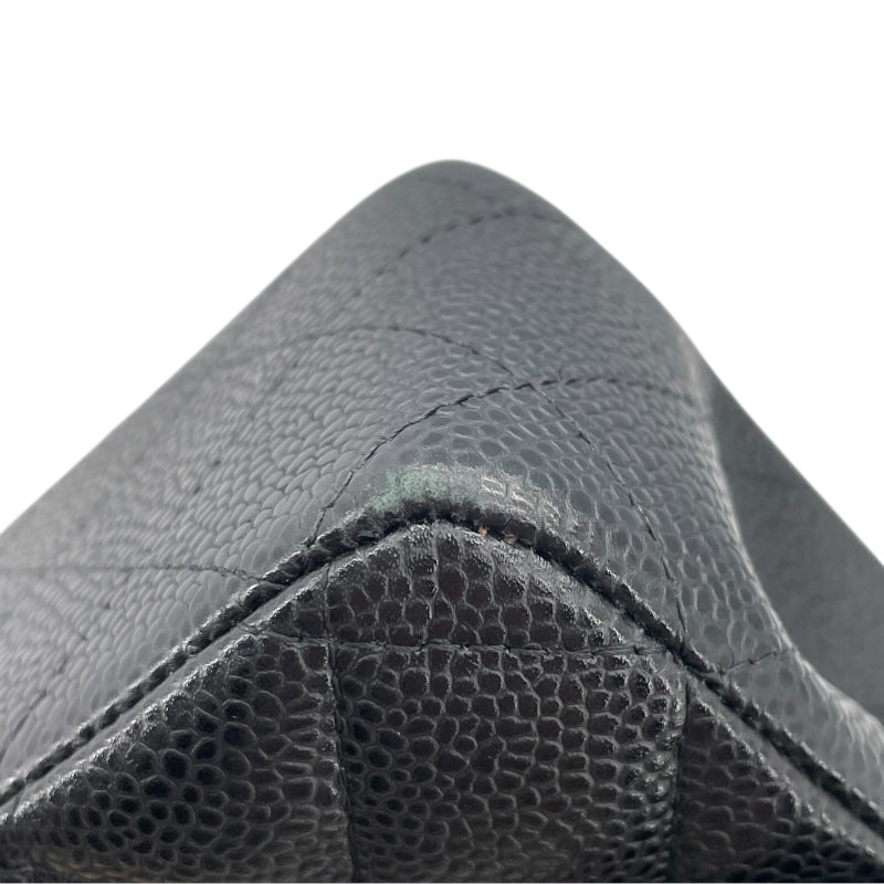 シャネル CHANEL マトラッセ25 A01112 21番台 ブラック GD金具 キャビアスキン レディース ショルダーバッグ