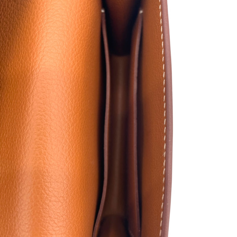 エルメス HERMES ルリ スリム U刻印 ゴールド/ライム エバーカラー レディース コインケース