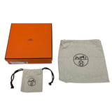 エルメス HERMES ネイサン32 85 W刻 ゴールドxブラック SV金具 ボックスカーフ/トゴ メンズ ベルト