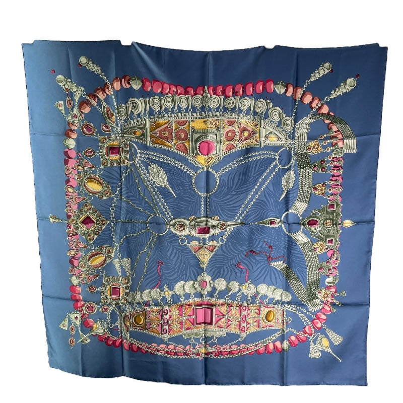 エルメス HERMES カレ90 貴重な場所 マルチカラー シルク レディース スカーフ