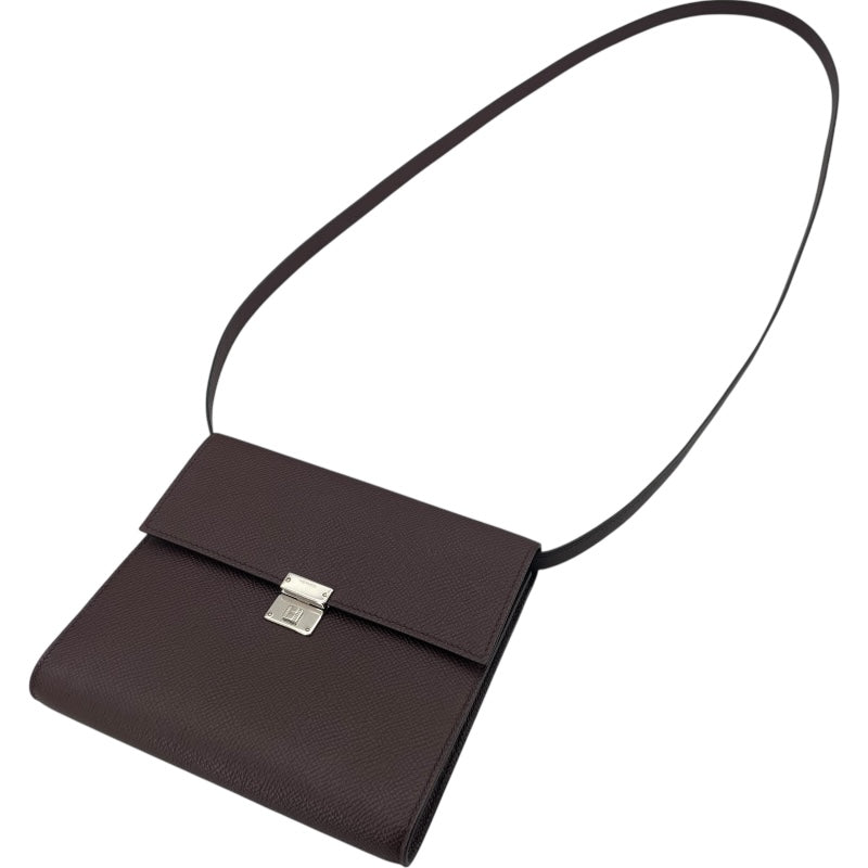 エルメス HERMES クリック16 U刻 ルージュセリエ SV金具 エプソン レディース ショルダーバッグ