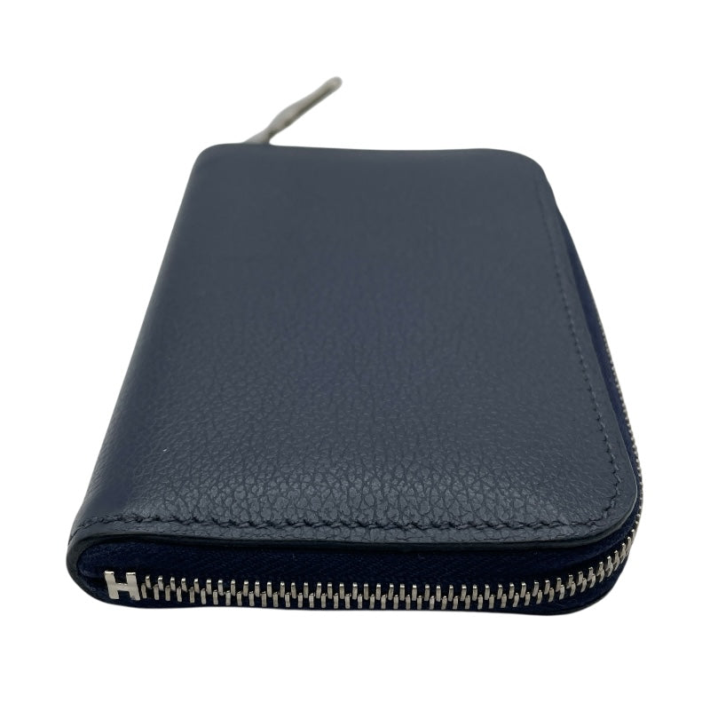 ■新同■　エルメス ジップアンゴー 2 ケース  財布 エバーカラー ブルーニュイ ネイビー U刻 箱 【428234】5 □新同□ エルメス ジップアンゴー 2 コインケース 財布 エバーカラー