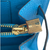 エルメス HERMES ケリートゥーゴー Z刻 ブルーフリーダ GD金具 シェーブル レディース ショルダーバッグ