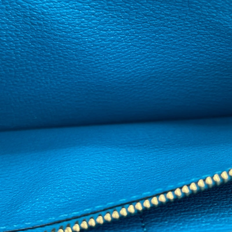 エルメス HERMES ケリートゥーゴー Z刻 ブルーフリーダ GD金具 シェーブル レディース ショルダーバッグ