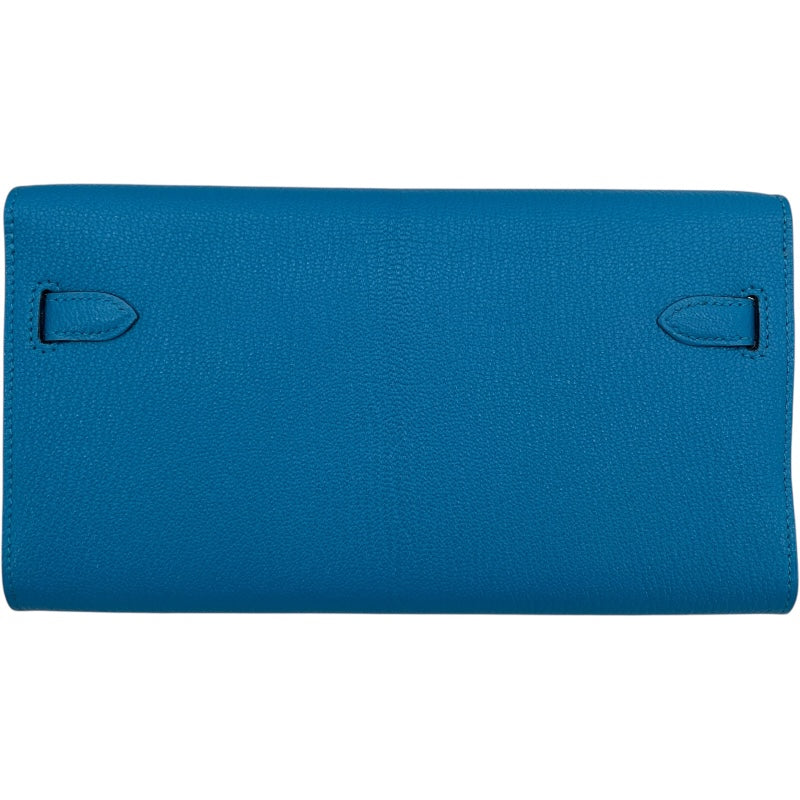 エルメス HERMES ケリートゥーゴー Z刻 ブルーフリーダ GD金具 シェーブル レディース ショルダーバッグ