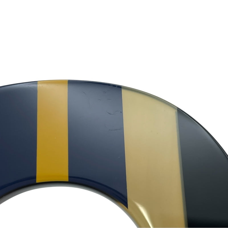 エルメス HERMES イスム・ポップGM ブラックxベージュxブルー バッファローホーン アクセサリー