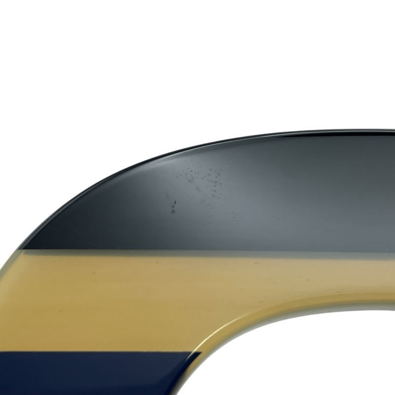 エルメス HERMES イスム・ポップGM ブラックxベージュxブルー バッファローホーン アクセサリー