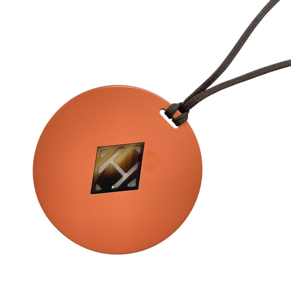 エルメス HERMES Hエキップペンダント ピンク バッファローン アクセサリー