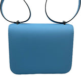 エルメス HERMES コンスタンス3ミニ K刻 セレスト SV金具 エプソン レディース ショルダーバッグ