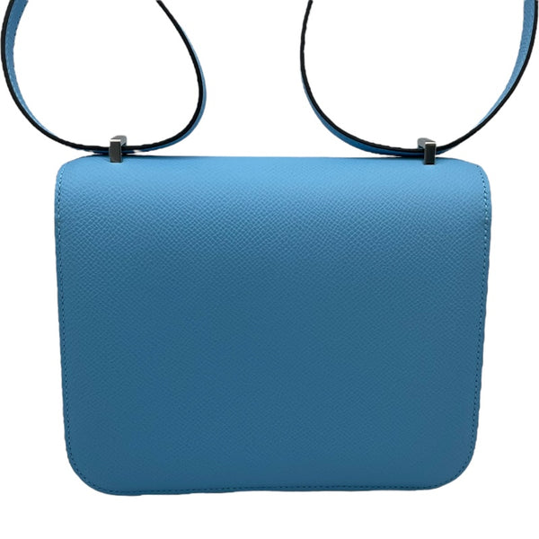 エルメス HERMES コンスタンス3ミニ K刻 セレスト SV金具 エプソン レディース ショルダーバッグ