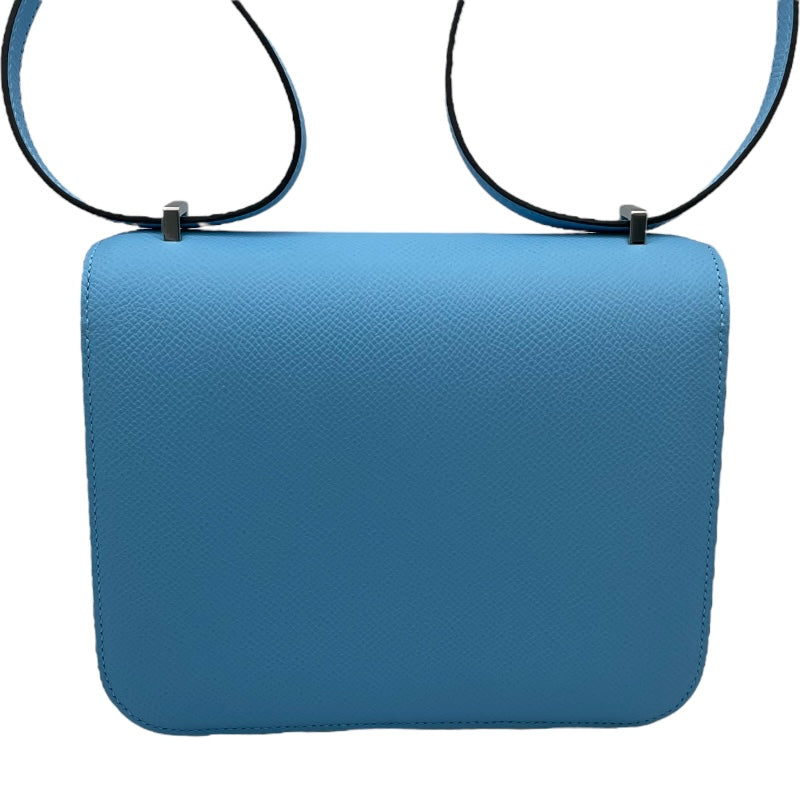 エルメス HERMES コンスタンス3ミニ K刻 セレスト SV金具 エプソン レディース ショルダーバッグ