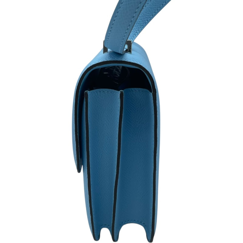 エルメス HERMES コンスタンス3ミニ K刻 セレスト SV金具 エプソン レディース ショルダーバッグ