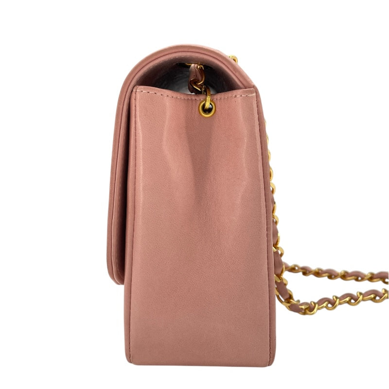 シャネル CHANEL ダイアナ25 A01165 2番台 ピンク GD金具 ラムスキン レディース ショルダーバッグ