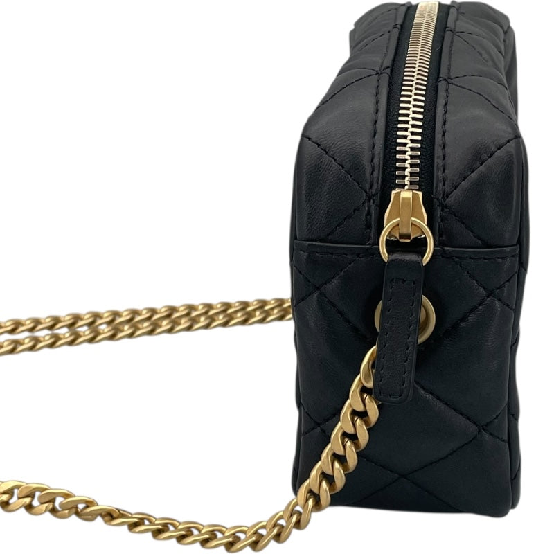 シャネル CHANEL カメラバッグ ブラック GD金具 ラム レディース ショルダーバッグ