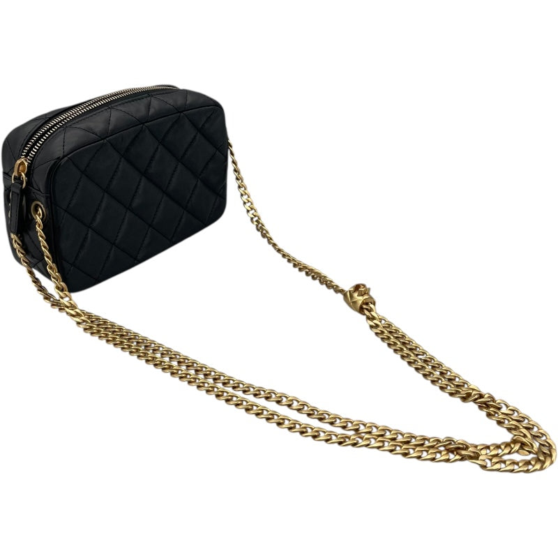 シャネル CHANEL カメラバッグ ブラック GD金具 ラム レディース ショルダーバッグ