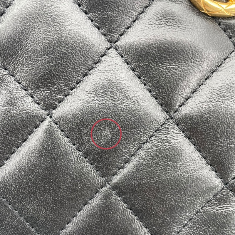 シャネル CHANEL カメラバッグ ブラック GD金具 ラム レディース ショルダーバッグ