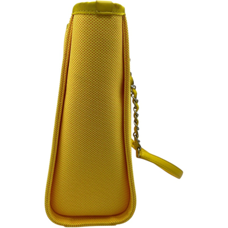 シャネル CHANEL ドーヴィルPM 31番台 イエロー SV金具 キャンバス レディース ショルダーバッグ