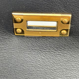 エルメス HERMES ポシェットケリー 内縫い D刻 ブラック GD金具 スイフト レディース ハンドバッグ