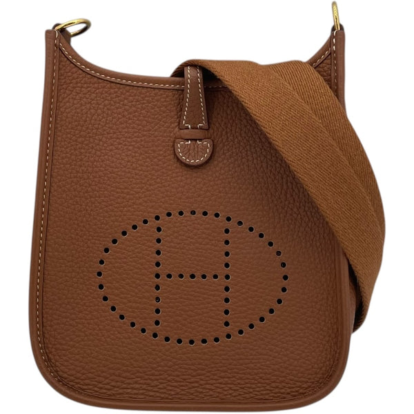 エルメス HERMES エヴリンTPM U刻 ゴールド GD金具 トリヨン レディース ショルダーバッグ