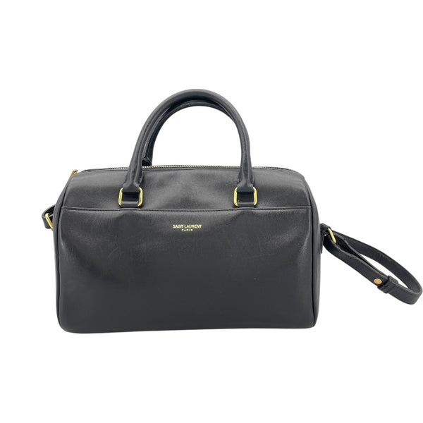 サンローラン SAINT LAURENT ベイビー ダッフル 330958 ブラック GD金具 レザー レディース ハンドバッグ