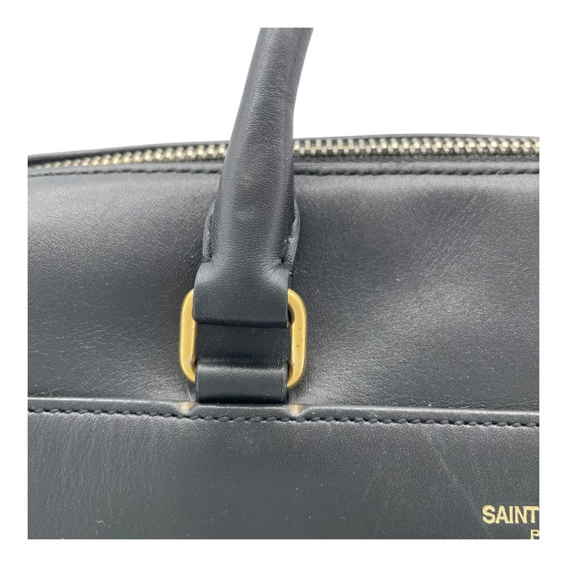 サンローラン SAINT LAURENT ベイビー ダッフル 330958 ブラック GD金具 レザー レディース ハンドバッグ