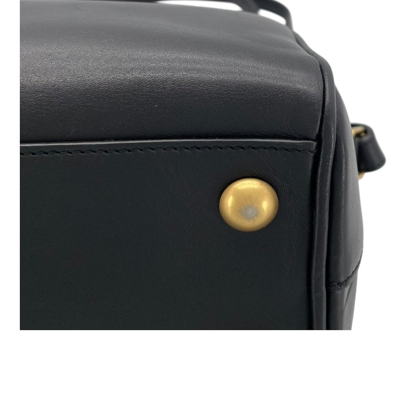 サンローラン SAINT LAURENT ベイビー ダッフル 330958 ブラック GD金具 レザー レディース ハンドバッグ