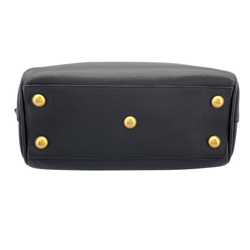 サンローラン SAINT LAURENT ベイビー ダッフル 330958 ブラック GD金具 レザー レディース ハンドバッグ