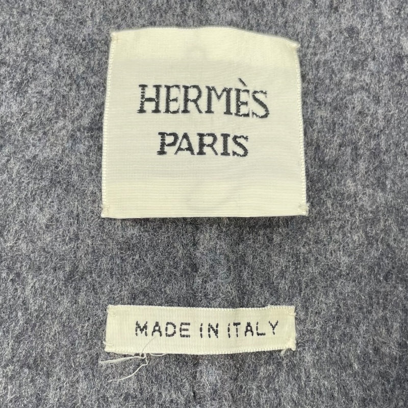 HERMES エルメス　カシミア100% コート　ベルテッド　カシミヤ エルメス HERMES カシミヤベルテッドラップコート ボルドー