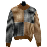 エルメス HERMES カシミヤモックネックセーター ブラウン カシミヤ レディース セーター