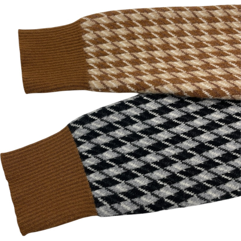 エルメス HERMES カシミヤモックネックセーター ブラウン カシミヤ レディース セーター