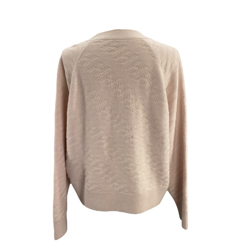 エルメス HERMES ジャガードニットカーディガン 2E2701DE ピンク ウール レディース カーディガン