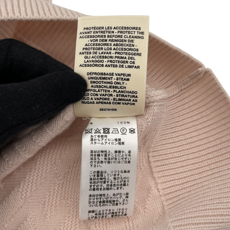 エルメス HERMES ジャガードニットカーディガン 2E2701DE ピンク ウール レディース カーディガン