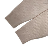 エルメス HERMES ジャガードニットカーディガン 2E2701DE ピンク ウール レディース カーディガン