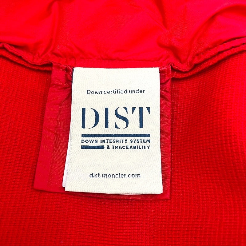 モンクレール MONCLER ニット切替ダウンジャケット C-TIND-19-197 レッド ナイロン メンズ ダウンジャケット