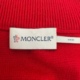 モンクレール MONCLER ニット切替ダウンジャケット C-TIND-19-197 レッド ナイロン メンズ ダウンジャケット