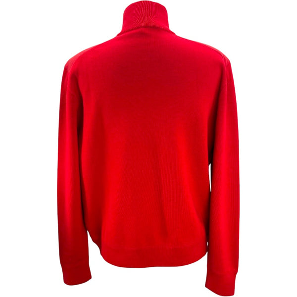 モンクレール MONCLER ニット切替ダウンジャケット C-TIND-19-197 レッド ナイロン メンズ ダウンジャケット