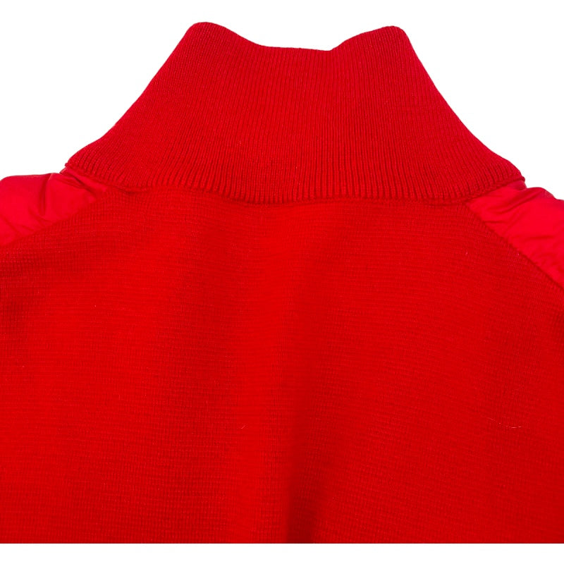 モンクレール MONCLER ニット切替ダウンジャケット C-TIND-19-197 レッド ナイロン メンズ ダウンジャケット