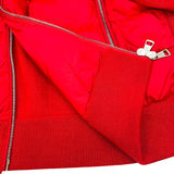 モンクレール MONCLER ニット切替ダウンジャケット C-TIND-19-197 レッド ナイロン メンズ ダウンジャケット